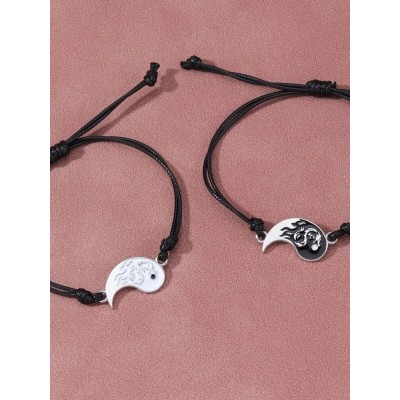 Bracelets Couple Yin Yang Poissons Carpes – Image 3