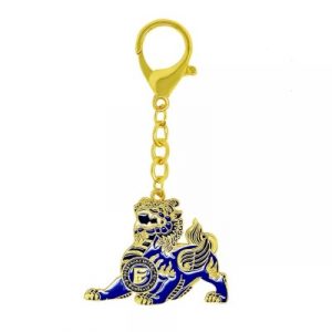 Porte Clés Pi Yao bleu Aum