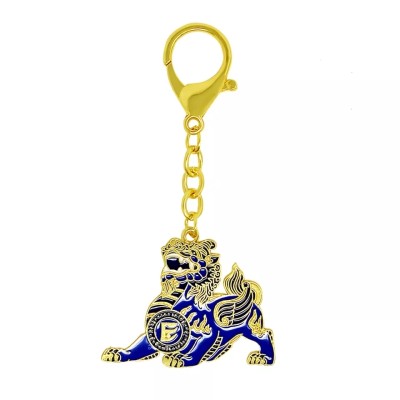 Porte Clés Pi Yao bleu Aum