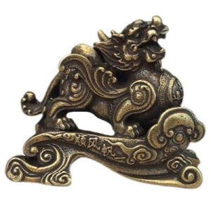 Statue Pi Yao Protecteur Yin cuivre