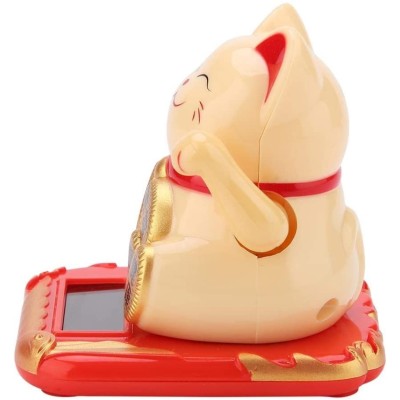 Chat Maneki Neko Bonheur beige – Image 2