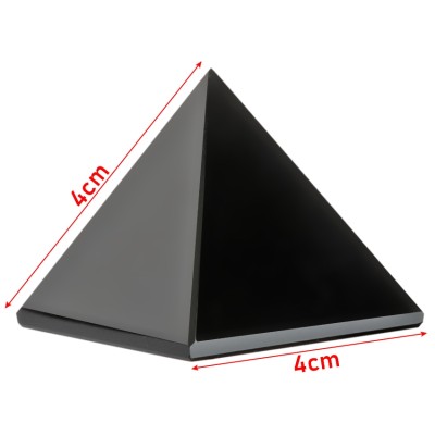 Pyramide en Obsidienne Noire 40mm – Image 3