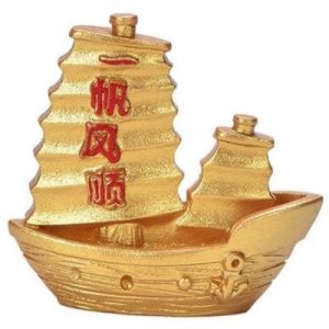 Figurine Bateau de Richesse doré
