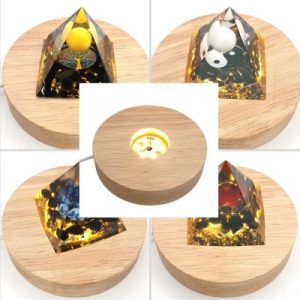 Socle Lumineux pour Orgonite Pyramide