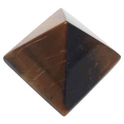 Pyramide en Oeil de Tigre marron 30mm – Image 3