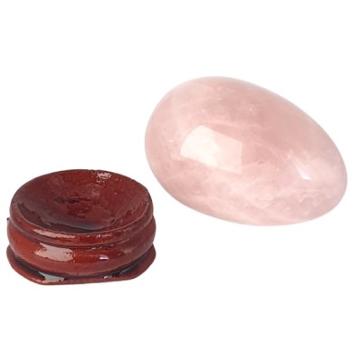 Oeuf en Quartz rose 45mm – Image 2