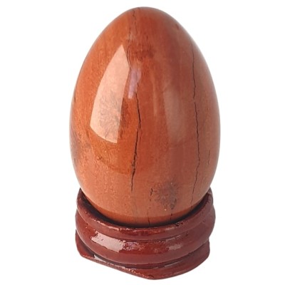 Oeuf en Jaspe rouge 45mm – Image 3