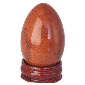 Oeuf en Jaspe rouge 45mm