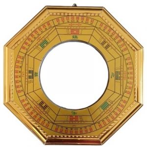 Miroir Bagua doré Convexe 20cm