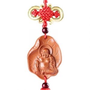 Suspension Bouddha du Bonheur rouge