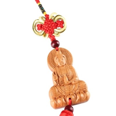 Suspension Bouddha de la Méditation rouge – Image 3