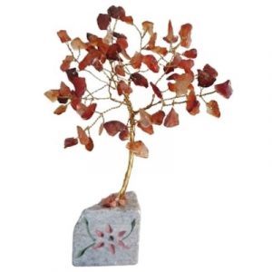 Arbre à Pierres en Agate Cornaline