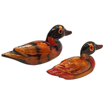 Statues Couple de Canards Mandarins 65mm – Image 3