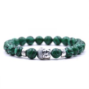 Bracelet Bouddha Thaï en Malachite