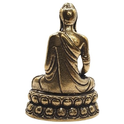 Statue Bouddha Zen en cuivre – Image 3