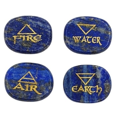 Pierres Reiki 4 Eléments en Lapis Lazuli