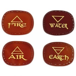 Pierres Reiki 4 Eléments en Agate rouge