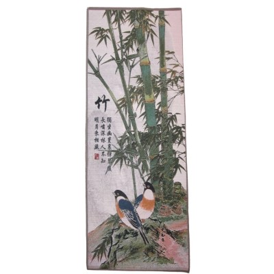 Tangka Tapisserie Bambous aux Oiseaux