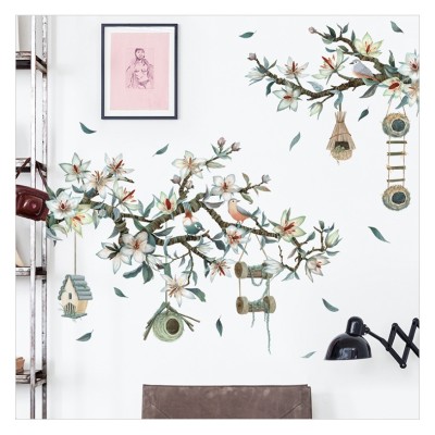 Sticker Fleurs de Prunier Oiseaux du Printemps – Image 2