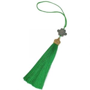 Suspension Noeud Mystique vert Bois