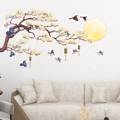 Sticker Fleurs de Prunier au Clair de Lune – Image 2