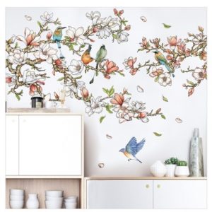 Sticker Fleurs de Magnolia Virevoltant