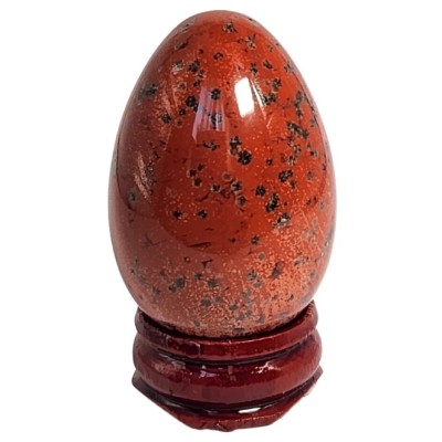 Oeuf en Jaspe rouge 40mm – Image 2
