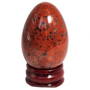 Oeuf en Jaspe rouge 40mm