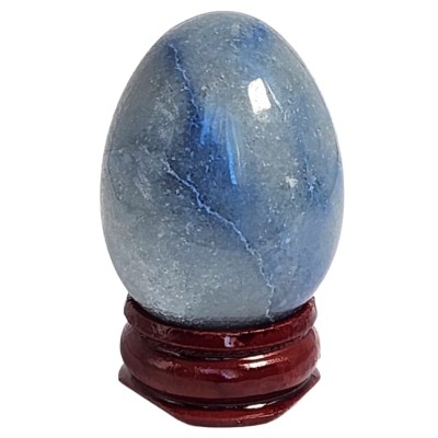 Oeuf en Aventurine bleue 40mm – Image 2