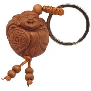 Porte Clés Bouddha Chanceux à la Chauve Souris
