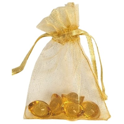 Lot de 5 Lingots d'Or en Cristal orange – Image 2