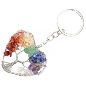 Porte Clés Arbre de Vie des 7 Chakras