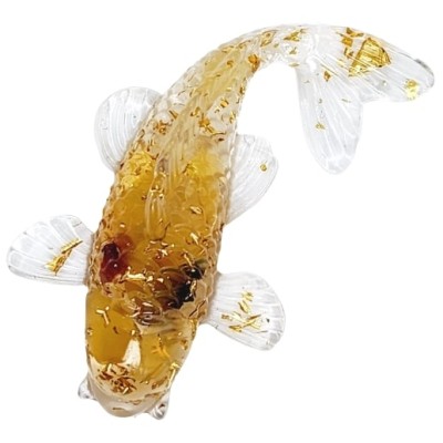 Figurine Poisson Carpe en Citrine – Image 2