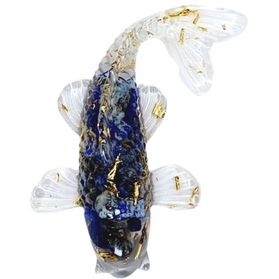 Figurine Poisson Carpe en Lapis Lazuli – Image 2