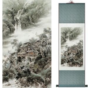 Kakemono Maison dans la Montagne