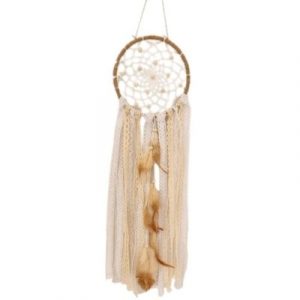 Attrape Rêves Grand Capteur Corde beige