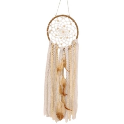 Attrape Rêves Grand Capteur Corde beige