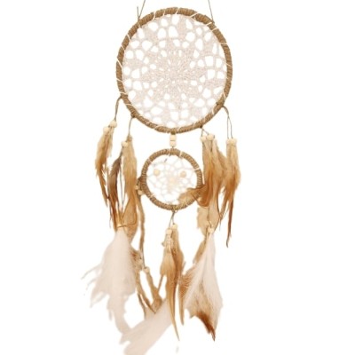 Attrape Rêves Doubles Capteurs Corde beige – Image 2