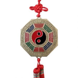 Suspension Miroir Plat Yin Yang Bagua