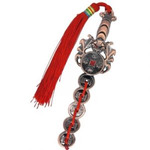 Talisman Epée de Pièces bronze 4 Animaux Célestes