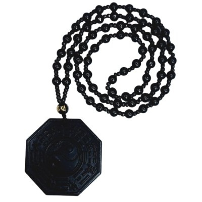 Suspension Bagua Yin Yang Obsidienne noire – Image 2