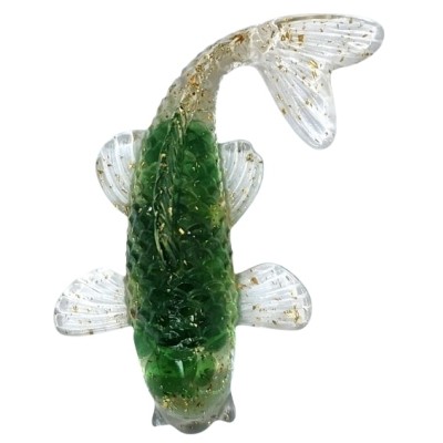 Figurine Poisson Carpe vert – Image 2