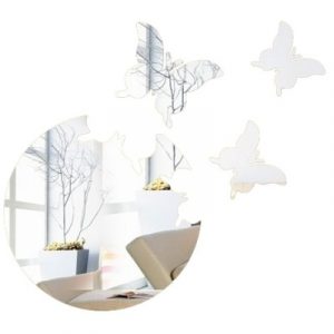 Grand Sticker Miroirs Envolée de Papillons