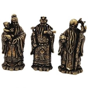 Statues Les 3 Sages Immortels cuivre