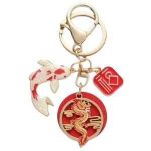Porte Clés Poisson Carpe, Dragon
