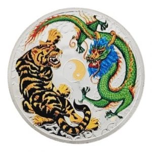 Amulette argentée 2 Animaux Célestes