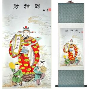 Kakemono Dieu Caishen de la Richesse