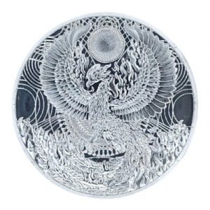 Amulette Phénix Lumineux argenté