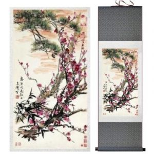Kakemono Fleurs de Cerisier dans la Bruyère