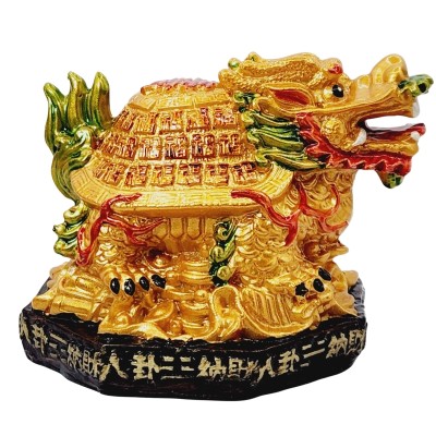 Statue Tortue Dragon Colorée – Image 2